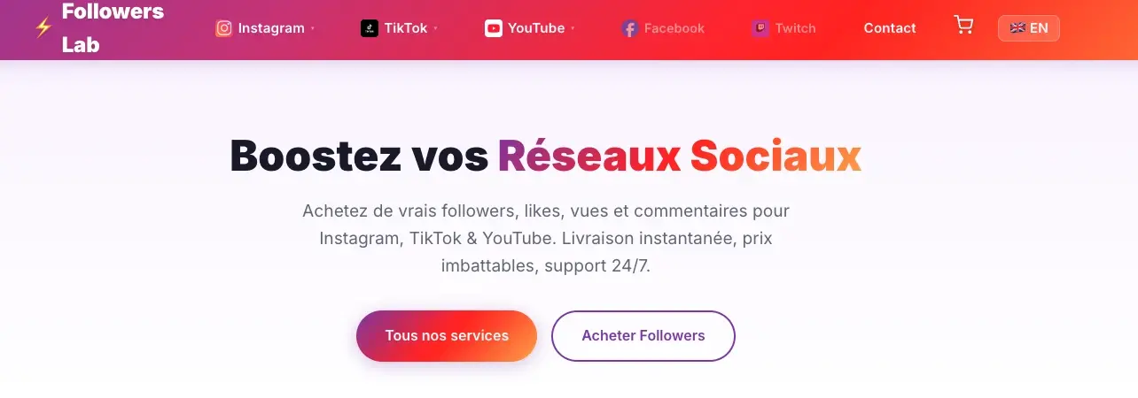 Comparatif des meilleures plateformes pour acheter followers tiktok en 2026